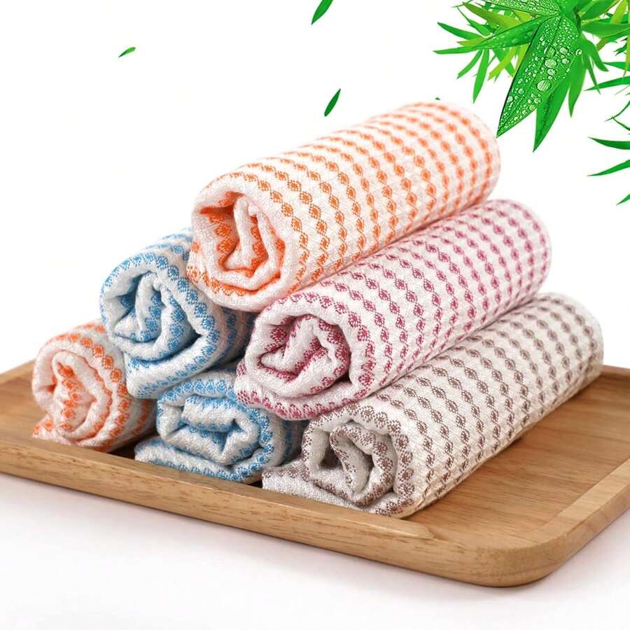 12 Pack Kitchen Washcloths, 10x14 Inch Small Dish Cloths For Washing Dishes, Lint-Free Fast-Dry Reusable Cleaning Cloths, Ultra Soft & Scratch-Free Waffle Dish Rags, Easy-To-Rinse Multicolor Dishcloths, Kitchen Cleaning - Multi Waffle Cloth - View 1