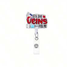 1pc Medical Themed Rotating Acrylic Retractable Clip - Funny Nurse Doctor ID Card Lanyard, Nurse Medical Student Badge Reel, Office Employee Easy Clip