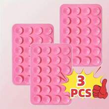 Set de 4 piezas/2 piezas Agarre de silicona para teléfono, adecuado para todos los modelos de teléfonos, soporte adhesivo para teléfono, manija adhesiva de teléfono con manos libres, soporte de agarre de teléfono para selfie y video compatible con iPhone, teléfonos Android, regalo para cumpleaños, familia, amigos, soporte para teléfono, accesorios para teléfono