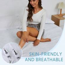 Heated Mattress Pad Queen Size Dual Control 60x80inch Fit Up To 21 Inch Deep Pocket 4 Heating Level 10 Hour Auto-Off Warmming Bed White - trắng - Xem 7
