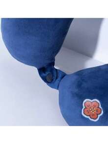 Kenzo KZX-009 Low-Rebound Memory Foam Neck Pillow: Ergonomic Design, Relieves Neck Pressure, High-Quality Material Support, Dark Blue - Dark Blue - View 4