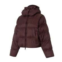 Adidas Originals Áo khoác lông vũ nữ, Áo khoác thể thao ngoài trời thoải mái ESS DOWN PUFF - nâu đỏ - Xem 1