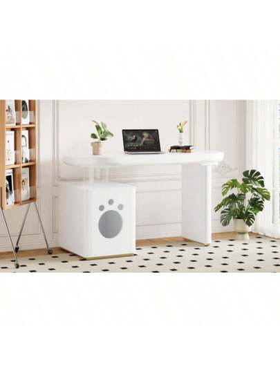 Bureau Pet Bed 117*50*76 Cm, Fully Painted, Rounded Curves, Cm Thick Legs, Stable Modern, Wit French Size XL view 4