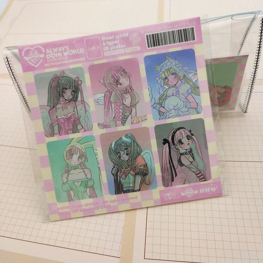 1pc - 2025 New Arrival - Bedside Desk Decor - Desktop Collection - Desk Decor Gadget - Versatile Decor Accessory - High-Quality Sticker - Character Anime Girl ID Photo Sticker - Phone Case Decor Sticker - INS Background Decor - DIY Planner Material - Stitch Toys, Travel Toys, Classroom Fidget Toys, Mini Stuff, Bath Toys, Christmas Stationery, Stress Ball - Birthday Gift, Christmas Gift, Christmas Eve Gift, Perfect Gift, Gift, Toys, Games - Multicolor - View 1