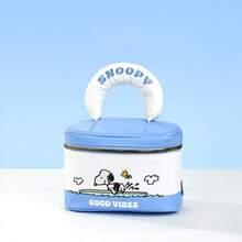 Miniso Snoopy Ocean Diary Series Handheld Makeup Bag, Scratch-Resistant Nylon Material, Wide Handheld Strap Pressure-Relief Design, Snoopy 3D Print, Preferred For Gifting & Personal Use (1 PC) - Multicolor - View 1