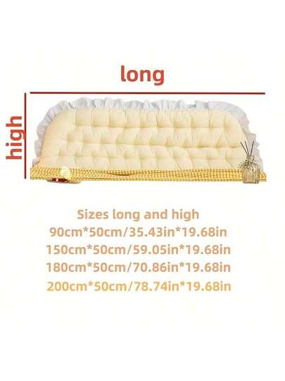 1pc Minimalist European Large Back Pillow, Sofa Backrest, Positioning Support Pad, Reading Bedroom, Living Room Home Warm Holiday view 2