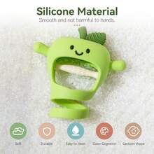 婴儿软硅胶苹果形牙胶，婴儿磨牙咀嚼玩具，新生儿舒缓按摩器，经久耐用，是圣诞节、万圣节、生日的理想礼物。 - 彩色 - 查看 5