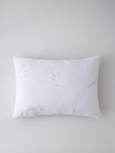 1pc Zachte Breathable LAVENDER SCENT Pillow, Shredded Memory Foam Pillows, Bed Pillows Bedroom Sleeping, Stress Fades, Sleep Blooms, Backrest Kussen view 8