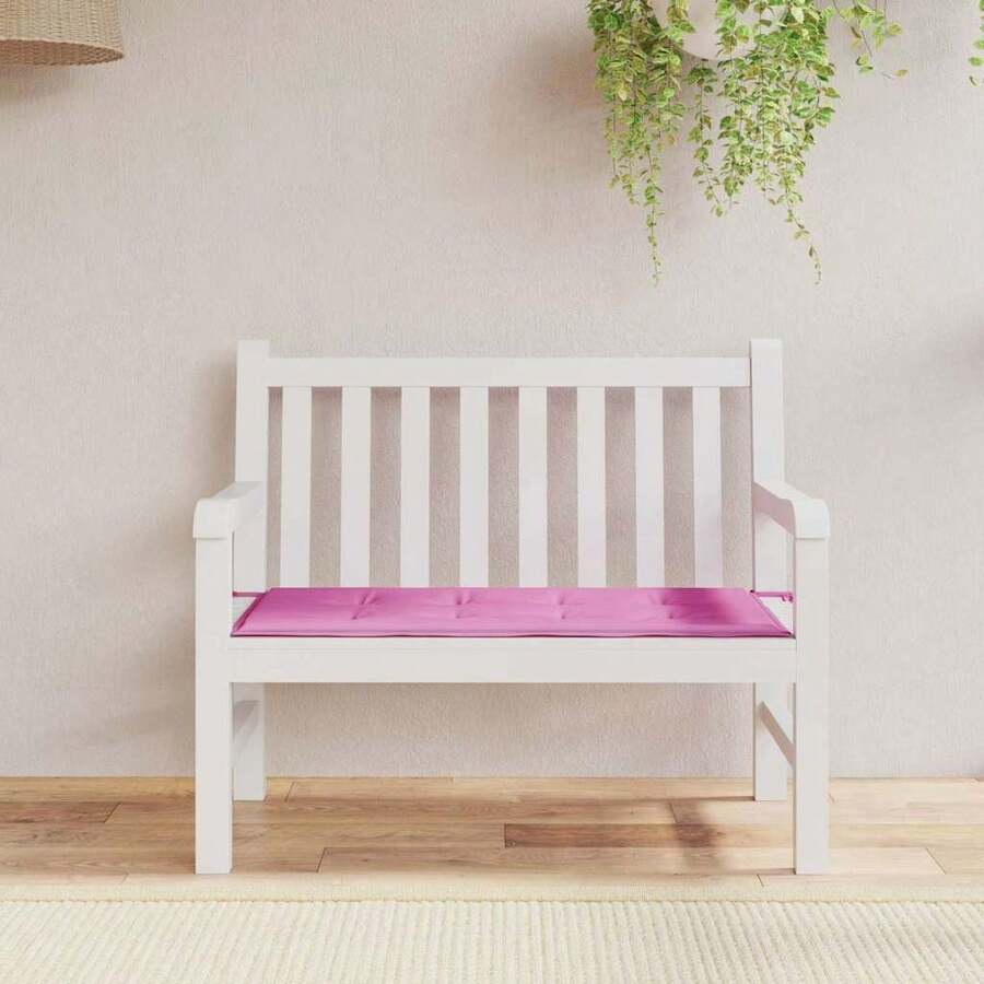 vidaXL Gartenbank-Kissen Rosa 120 X 50 X 4 Cm Oxford Stoff - Red - View 1