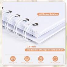 8" X 8" Modern Bride's Letter Scrapbook, Bridal Letter Scrapbook Wedding Keepsake Album, Blank Pages Bride DIY Scrapbook Guest Book With Pearl Stickers, Bows, And Metal Letter Stickers - White - View 5