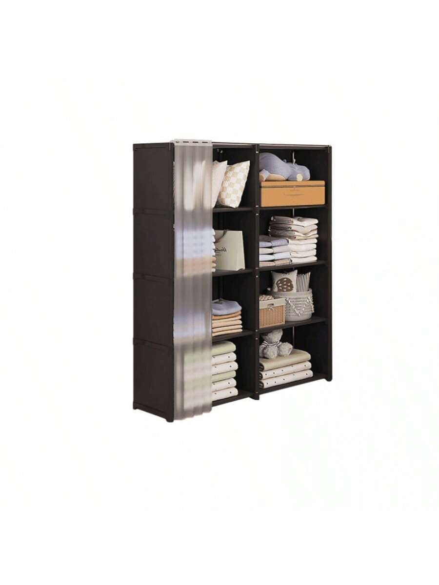 Estante de almacenamiento para el hogar, negro