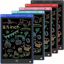 Tableta de escritura LCD de 8 pulgadas, tableta de dibujo Digital, almohadillas de escritura a mano, tablero electrónico portátil para garabatear para niños - Azul - Ver 1