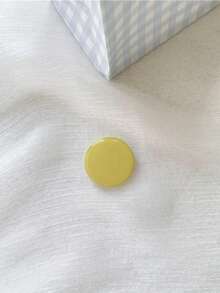 1pc Solid Color Expandable Mobile Phone Stand, Cute Transparent Phone Holder, Foldable Phone Stand With Transparent Base, Phone Accessories In Dopamine Colors Compatible With IPhone, Android Phone, Gift For Birthday, Family, Friends Push-Pull Phone Grip