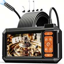 1080P HD Industrial Endoscope Camera With 4.3" LCD Screen, Semi-Rigid Cable & IP67 Waterproof Design - Adjustable Brightness, USB Rechargeable - 黑色 2米/6.56英尺 - 查看 11