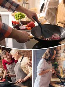 1 Stück 2-in-1 antihaftbeschichteter Kochspatel, Eierwender, Steakwender, Pfannkuchenwender, Toastzange, Burgerwender, Küchenhelfer, Steakgrillbesteck - Verschiedenfarbig - Übersicht 5