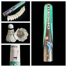 Set de 12 volantes de bádminton de alta tensión, duraderos y resistentes al viento, adecuados para jugadores avanzados, pueden soportar frecuentes intercambios sin necesidad de reemplazo frecuente