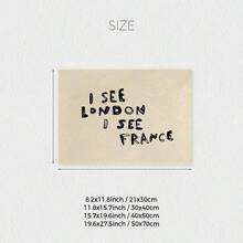 1pc, I See London I See France Poster, Funny Bathroom Print, Unframed Quirky Bathroom Wall Art, Humourous Funny Toilet Art, Y2k Apartment Decor, Funny Laundry Wall Decor, Canvas Art For Living Room, Bedroom, Dorm, Hallway, Home And Room Decoration