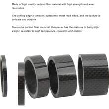 Espaciador de Auriculares de Bicicleta, Espaciadores de Vástago de Horquilla Delantera de Bicicleta de Fibra de Carbono para Bicicleta de Carretera Accesorio de Bicicleta de Horquilla Delantera de 28, - 1 - Ver 6