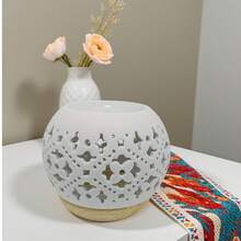 Large Hollow Coin Shaped Aroma Diffuser, Home Decor Fragrance Burner, Holiday Gift