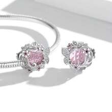 Encanto de la serie de insectos Bamoer Spring Dream, cuentas de pulsera con forma de mariposa dinámica y alegre para manualidades DIY, accesorios de plata pura S925 como regalo diario para la joyería de mujer