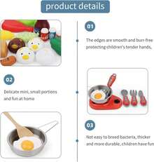 ¡RecomendadoJuguete de Cocina con Utensilios, Olla de Sopa y Cocina a Gas, Cubiertos, Cesta de la Compra - Regalo de Aprendizaje para Niñas y Niños Mayores de 3 Años¡Top de Temporada - 1 - Ver 1