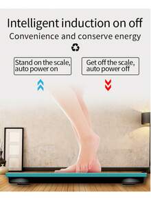 1 Piece Of Electronic Intelligent Weight Scale, Connected To Bluetooth Application, Used For Accurate Measurement Of Weight And Body Fat In Home/Bedroom, High-Precision Intelligent Body Fat Scale, Human Body Scale, Electronic Weight Scale, Fat Scale, Battery Powered (Excluding AAA Battery) - Multicolor - View 3