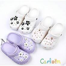 Carlsen. Dijes y Charms para Sandalias y Zapatos de Goma, Abalorios Aesthetic, Accesorios de Decoración para Calzado - Flores celestiales - Ver 3