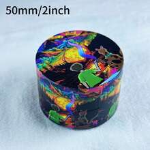 1个色彩鲜艳的卡通造型研磨器 - 锌合金材质，是圣诞节、生日、新年、情人节和家庭礼物、派对用品、礼品的理想之选 | 趣味设计 | 耐用研磨器 - 彩色 - 查看 12