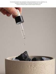 1 Botella difusor de gotero de aceite esencial + 1 humidificador de cristal, aceite esencial, humidificador/difusor de aromaterapia/piedra aromática/ambientador de coche, aromaterapia para relajar el dormitorio, fragancia duradera de incienso, rosa y limón aceites esenciales de plantas