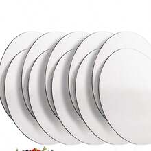 10 Pcs 8/9/10/12inch Corrugated White Cake Board Rounds,Circle Cardboard Round Base Disposable Coated Cake Plate - White - View 13