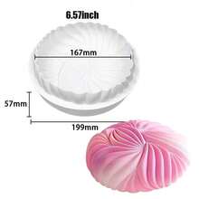 New 6-10 Inches Round Mousse Cake Mold Silicone Molds For Baking DIY Reusable Home Baking Moulds - White - View 12