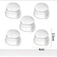 20pcs Nail-Free Transparent Doorstop - Strong Adhesive, Peel-Off High-Elasticity Silicone, Quiet And Impact-Resistant, Invisible And Residue-Free. - Multicolor - View 3