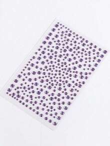 1 Piece Of 325 Gold Sparkling Gemstone Stickers, Sparkling Diamond Eye Makeup Stickers, Beauty Products, Facial Decorations Suitable For Parties, Performances, Ball Role-Playing, Nail Art, And DIY Crafts-Halloween,Christmas,Fall,Winter, Supplies, S116 - 彩色 - 查看 11