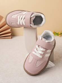 1 Pair Unisex Flat Soft Bottom Non-Slip Sneakers, Fashion Versatile Student Casual Shoes, Suitable For Children, All Seasons