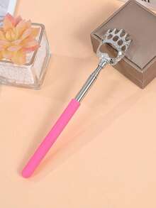 1/3/6pcs Bear Claw Stainless Steel Telescopic Back Scratcher, Portable Retractable Back Itch Reliever With Comfortable Rubber Handle, Perfect For Thanksgiving, Birthday And Christmas Gifts, Christmas Stocking Stuffers, Christmas Gifts, Birthday Gifts, Men's Christmas Stocking Stuffers, Men's Christmas Gifts - Multicolor - View 7