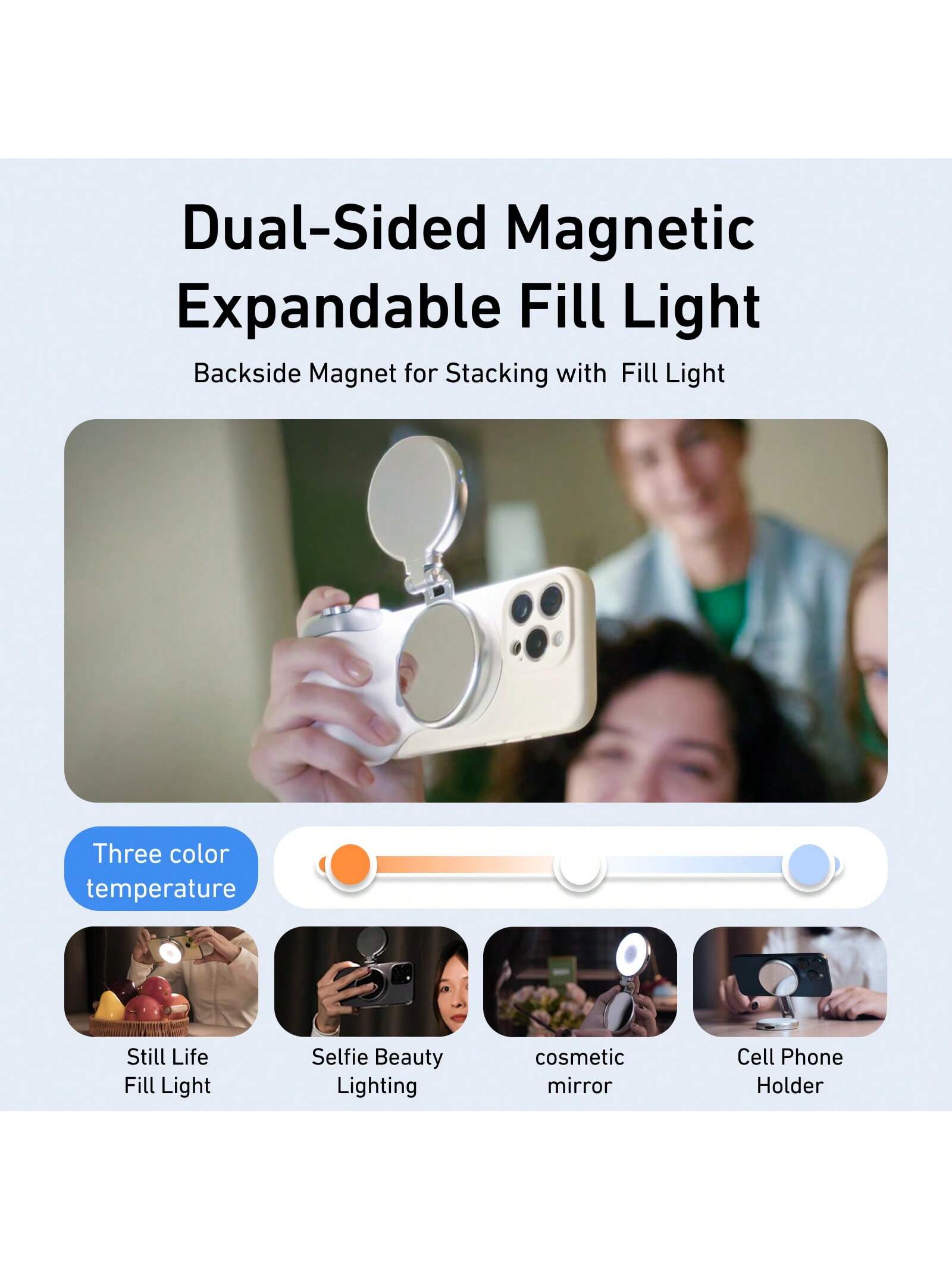 TELESIN قبضة كاميرا ماغنيتية بطراز الكاميرا DSLR ل...