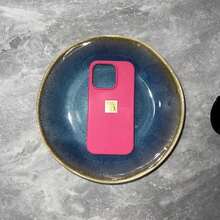 1pc (5.91*1.77*8.86inch) Handmade Large Capacity (1100ML) Ombre Blue Ceramic Bowl, Suitable For Dining And Home Use, Vintage Asymmetrical Rice Bowl, Crackle Glaze, Fruit Bowl, Unique Shape - Multicolor - View 10