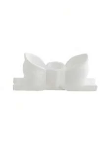 1pc Creative Gypsum Bow-Knot Candlestick Home Decor, Bedroom Tabletop Figurine, Long Stem Aromatic Candle, /Valentine's Day Decor,Gifts Birthday Graduation Christmas Decorations Room Decor Christmas, Christmas Gifts