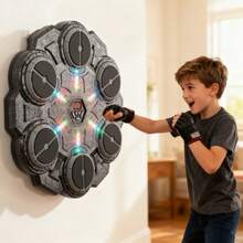 Music Boxing Target Punching Bag, Smart 6-Key Music Punching Pad, New Upgraded High-End Bluetooth, Cool Lighting, Dynamic Music, Including Boxing Gloves - Multicolor - View 4