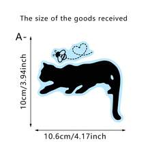 1/5pcs Spring Cute Cat Night Light Switch Sticker PVC Material Self Adhesive, Home Bedroom Night Safety Lighting Assistance, Cat Keeping Home Beautification Scene Sticker, Cat Enthusiast Gift, Indoor Switch Decoration - Multicolor Switch Stickers - View 15