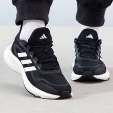 Adidas Women's Shoes, All-Season Comfortable, Durable, Shock-Absorbing Casual Running Shoes. - Black and White - View 1