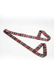 1 pieza Correa para estera de yoga, almacenamiento de estera de ejercicio, azul, iridio, a cuadros de siete colores soñadores, flor rosa retro, correa de cadena de doble capa, correa de sujeción multicolor, correa de almacenamiento, cuerda de estiramiento de yoga, correa para el hombro de yoga portátil, ejercicio de fitness, regalo de festival - Multicolor 2 - Ver 21