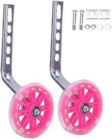 Vbest life - Rueda de entrenamiento para bicicletas de 12 a 20 pulgadas con soporte (rosa) - Rosa - Ver 10