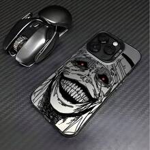 Anime-Themed Phone Cover, Suitable For IPhone Models 16, 15, 14, 13, 12, 11 Mini, Pro, Max, X, XR, XS Max, Featuring A Shock-Resistant Matte Finish - 透黑 - 查看 4