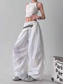 Women Pants - trắng - Xem 4