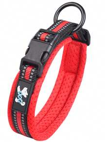 1pc Comfortable Breathable Adjustable Reflective Pet Collar