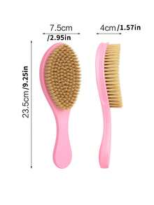 Escova de cabelo vintage com óleo, escova para barba masculina, escova para costeletas, escova para limpeza de cabelo, pente de estilização específico para salão de cabeleireiro, kit de penteado, kit de ferramentas para cabelo