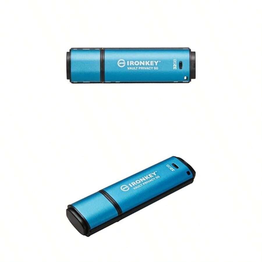 IronKey Vault 50 USB, 16GB USB 3.2 Gen1 Cifrado XTS 256, Certificación FIPS 197, Lectura: 250MB/s Escritura: 180MB/s IKVP50/16GB(32 GB) - Tipo 1 - Ver 1