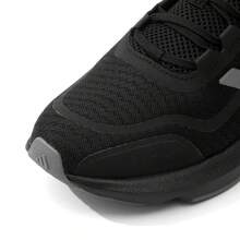 Giày nữ Adidas, phù hợp cho mọi mùa, kiểu dáng mới năm 2026, thoải mái, bền bỉ, giảm xóc tốt, giày chạy bộ thường ngày. - Đen thuần khiết - Xem 5