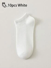 100 件/80 件/50 件/30 件/20 件/10 件/8 件/4 件舒适、吸湿排汗、抗菌、透气针织内衬袜子 - 母亲节的好礼物，男女皆宜，长袜，吸汗、防臭、有弹性且柔软，时尚纯色，适合春、夏、秋、冬、休闲装、日常装和瑜伽/体育活动 - 彩色 - 查看 26